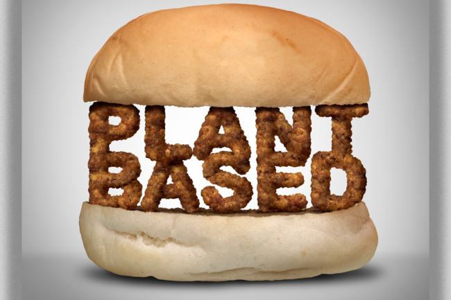 Plant-based burger